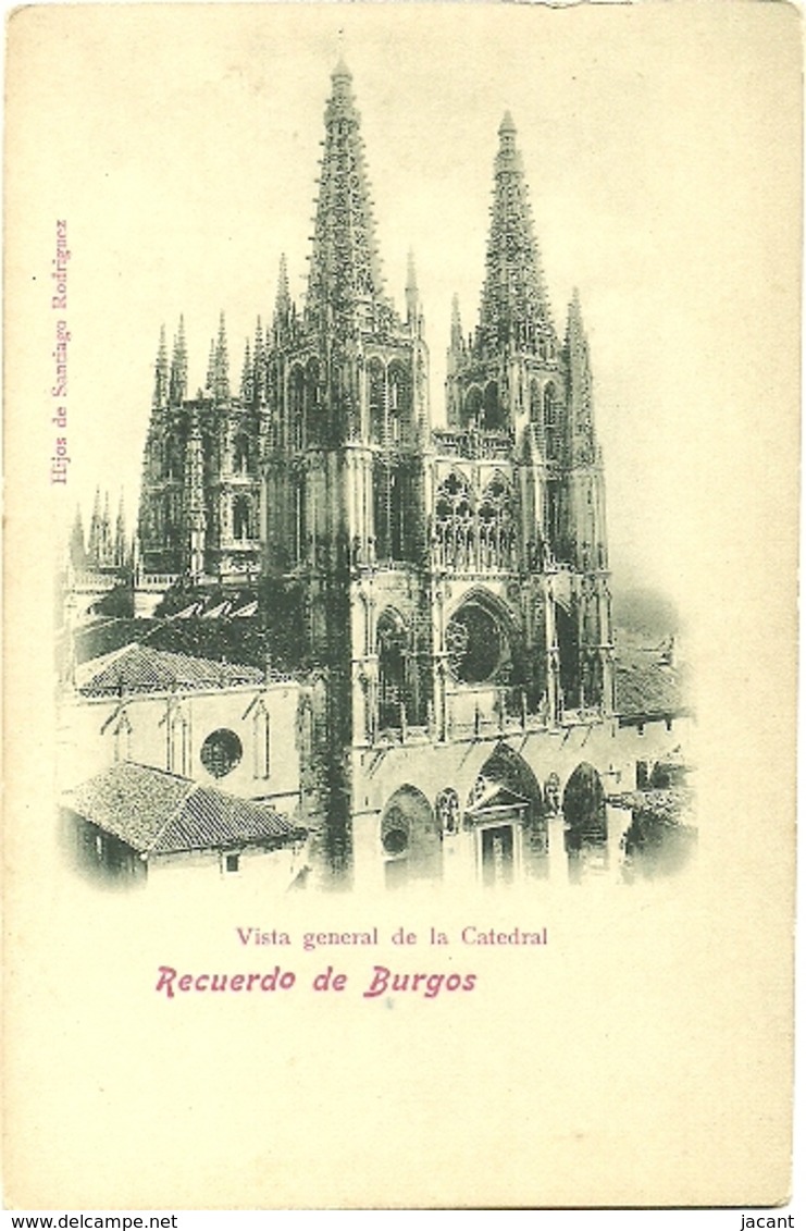 Burgos - Recuerdo De - Vista General De La Catedral - Precurseur - Burgos