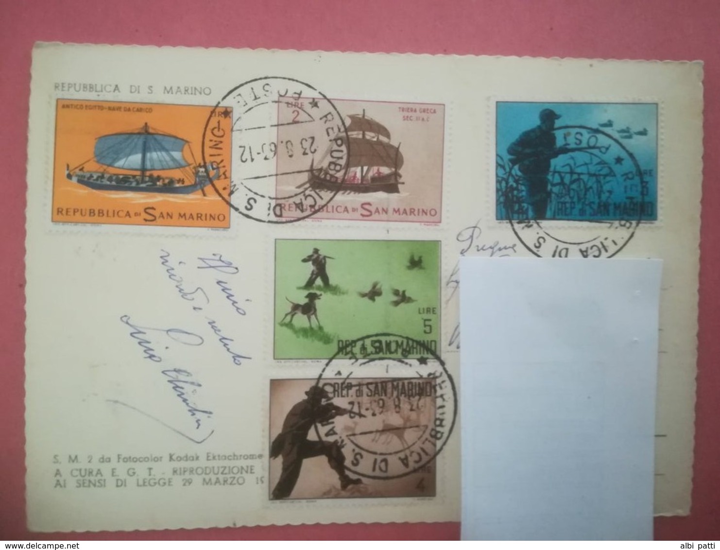 SAN MARINO COVER TO ITALY - Storia Postale