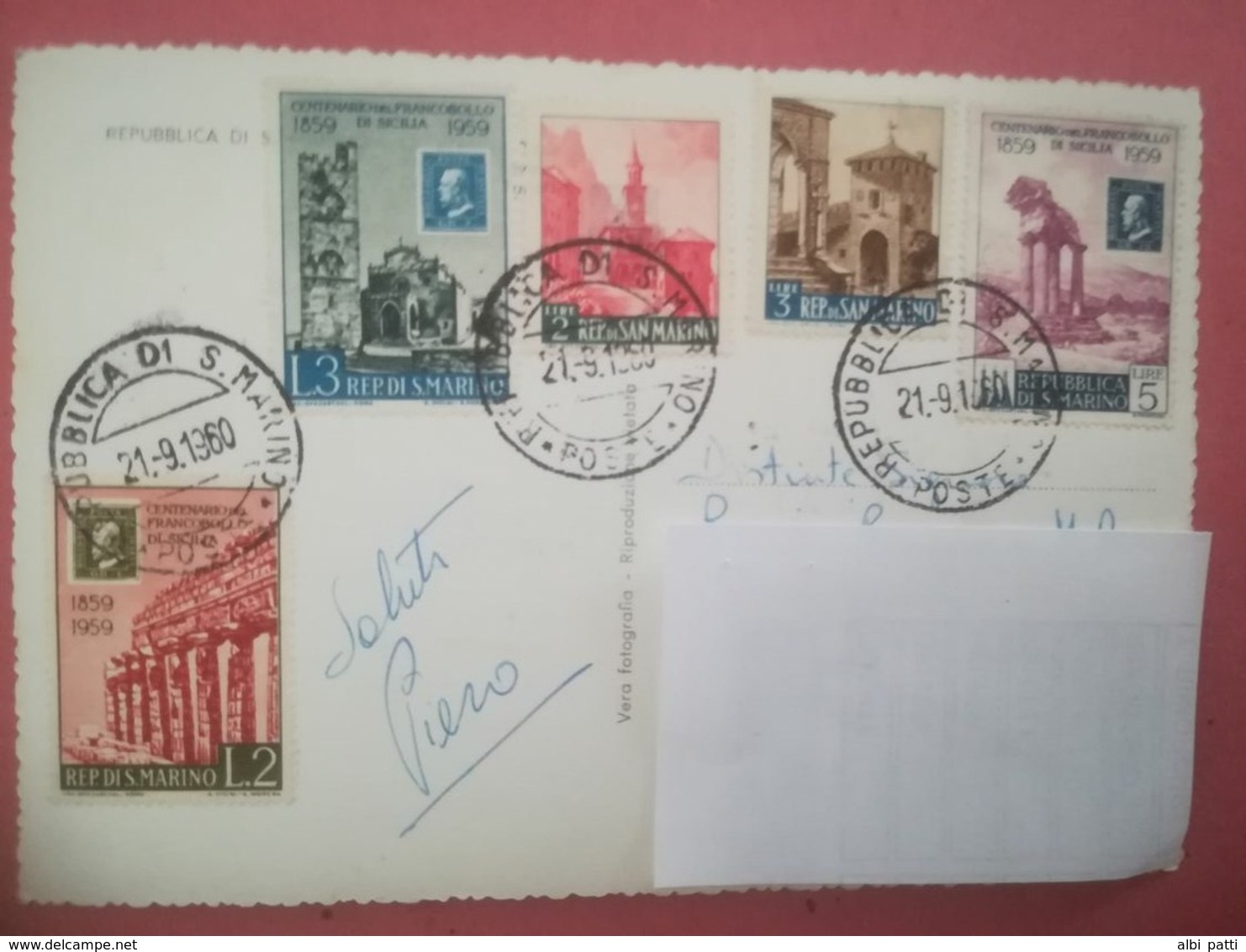 SAN MARINO COVER TO ITALY - Lettres & Documents