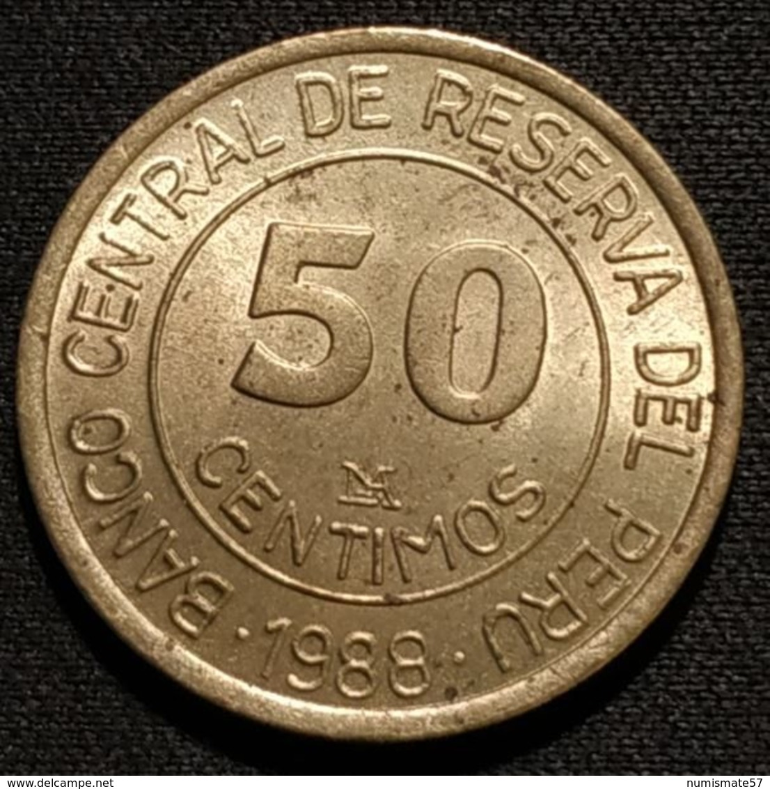 PEROU - PERU - 50 CENTIMOS 1988 - KM 295 - Peru