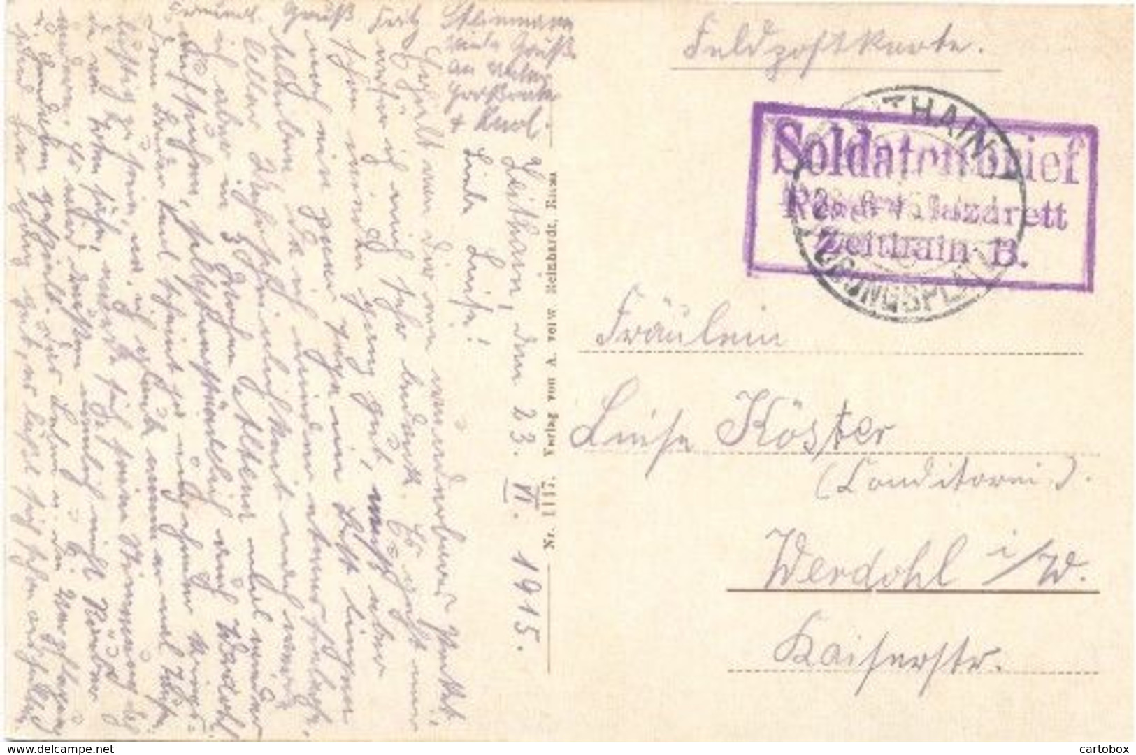 Zeithain, Truppen - Uebungsplatz Zeithain  (Militair Feldpost Veldpost Stempel Soldatenbrief ) 3 X Scan - Zeithain