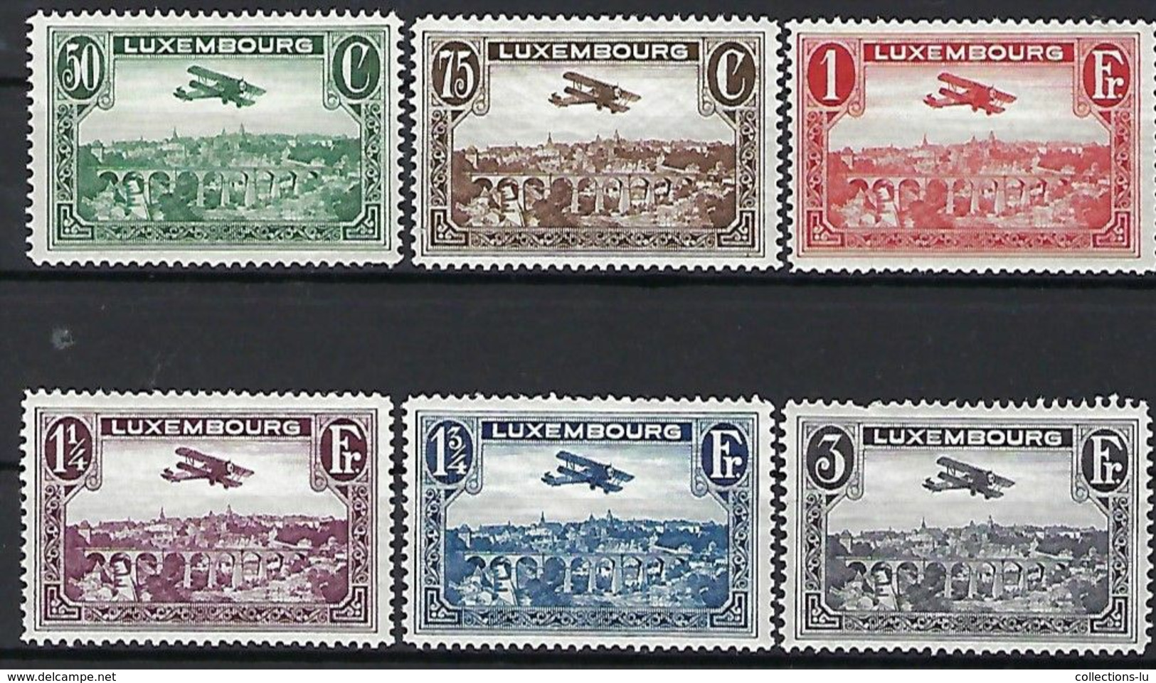 Luxembourg - Timbres - 1931-1933 , Postfrisch MNH ** Bigplan Breguet , 2 Séries Val.Cat. 22 - Blocks & Kleinbögen
