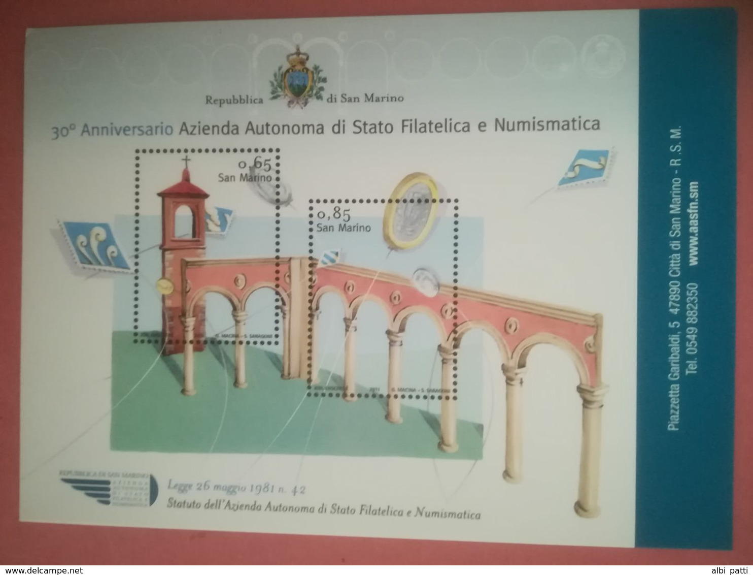 SAN MARINO LOTTO DI 3 CARTOLINE - Variétés Et Curiosités