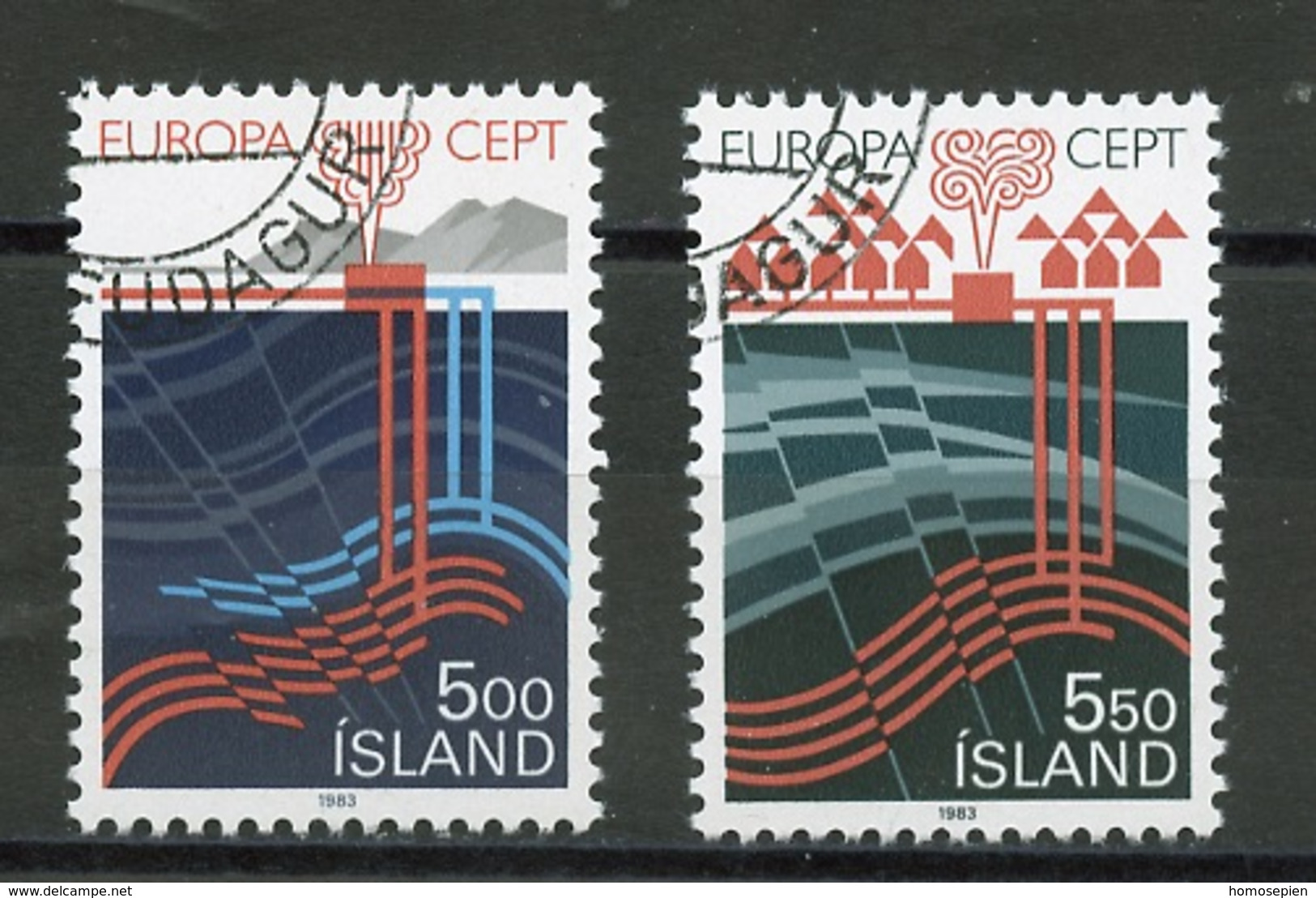 Islande - Island - Iceland 1983 Y&T N°551 à 552 - Michel N°598 à 599 (o) - EUROPA - Used Stamps