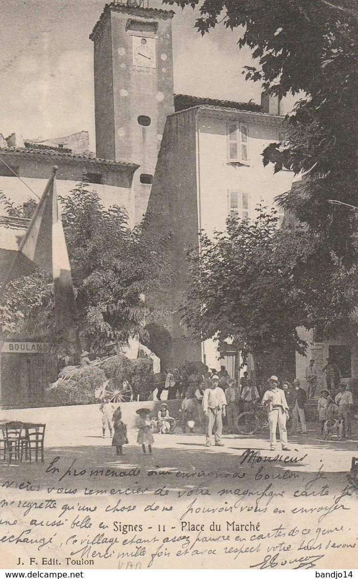 Signes  - Place Du Marché - Scan Recto-verso - Signes