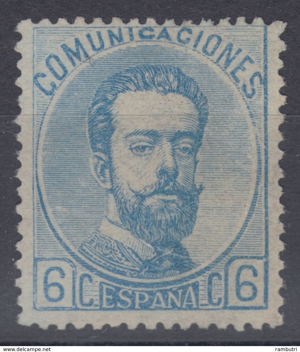 ESPAÑA 1872. (*) 119. Amadeo. 6 Cts. Muy Bonito. - Unused Stamps