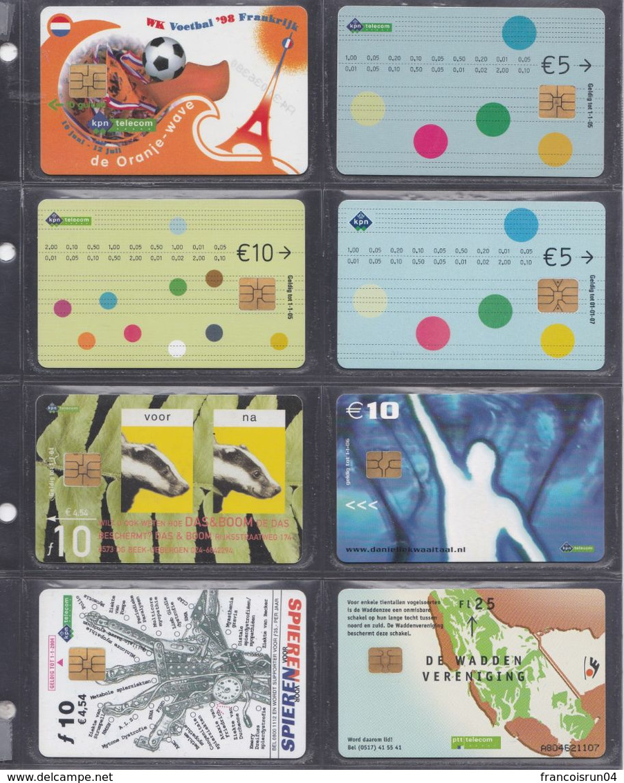 PAYS BAS 8 Cartes Téléphonique - Collections