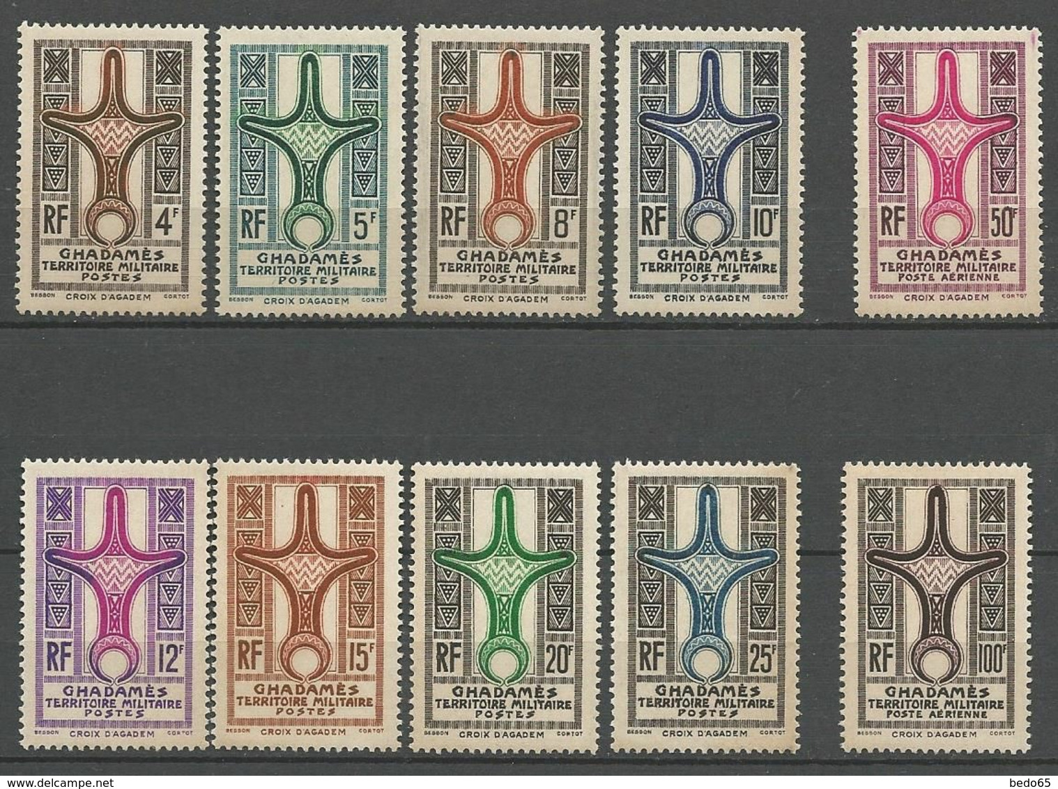 GHADAMES N° 1 à 8 Et PA N° 1 Et 2 NEUF** LUXE SANS CHARNIERE  / MNH - Neufs