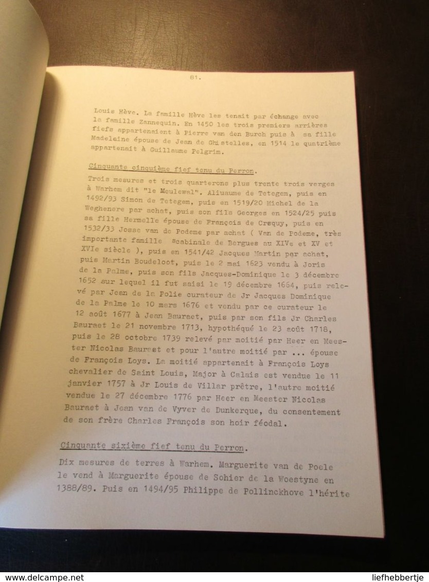 La Cour Féodale du Perron de Bergues - Sint-Winoksbergen - genealogie - généalogie  - par W. van Hille