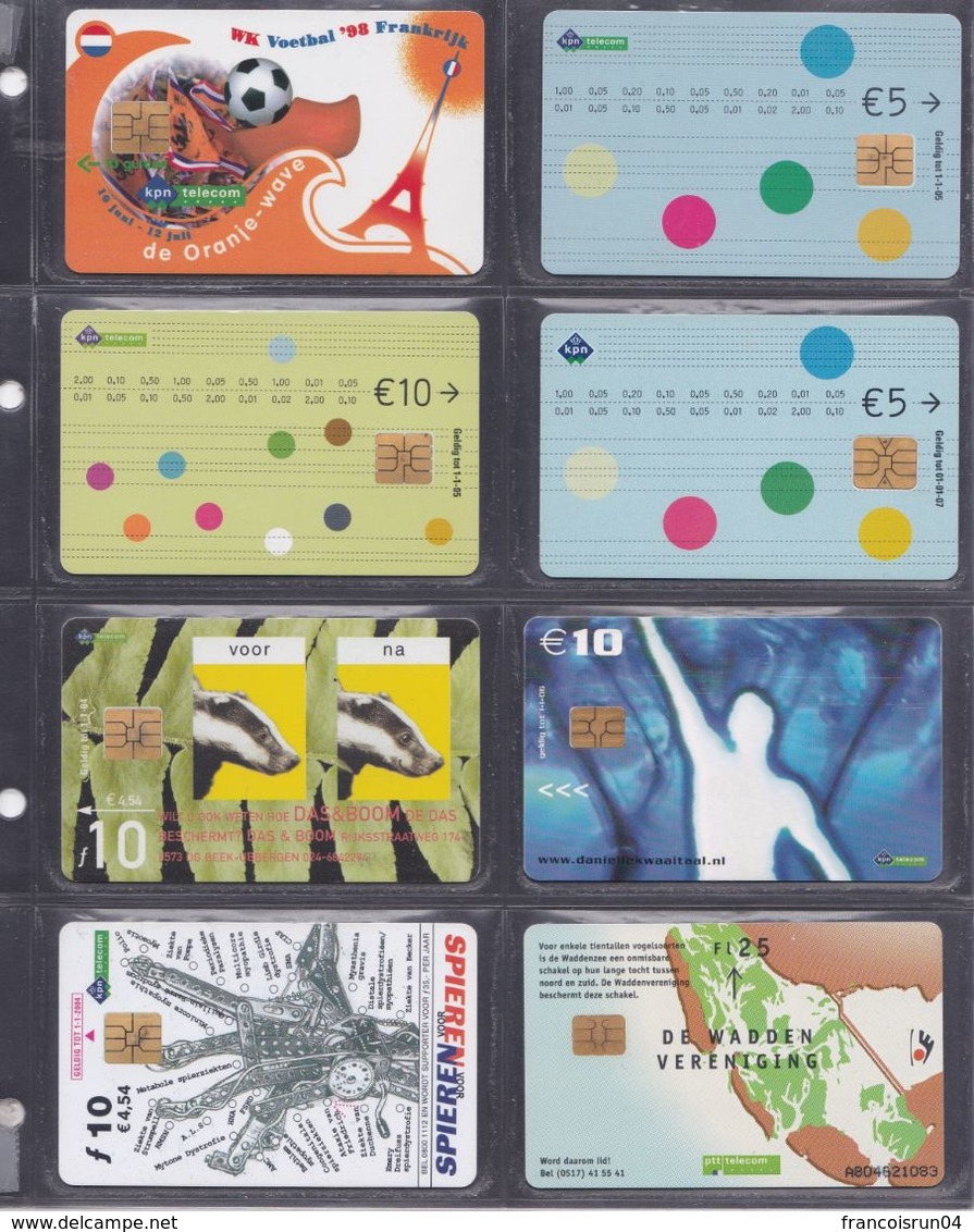 PAYS BAS 8 Cartes Téléphonique - Collections