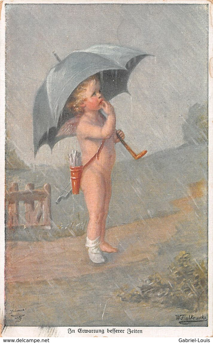 Mythologie - Amour - Enfant Nu Sous La Pluie - In Erwartung Besserer Zeiten - Fialkowska, Wally