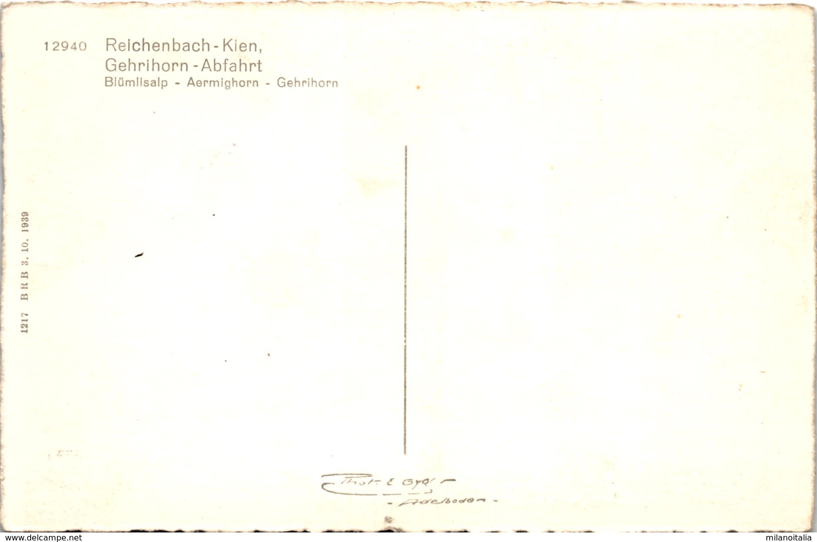 Reichenbach-Kien, Gehrihorn-Abfahrt (12940) * 1939 - Reichenbach Im Kandertal