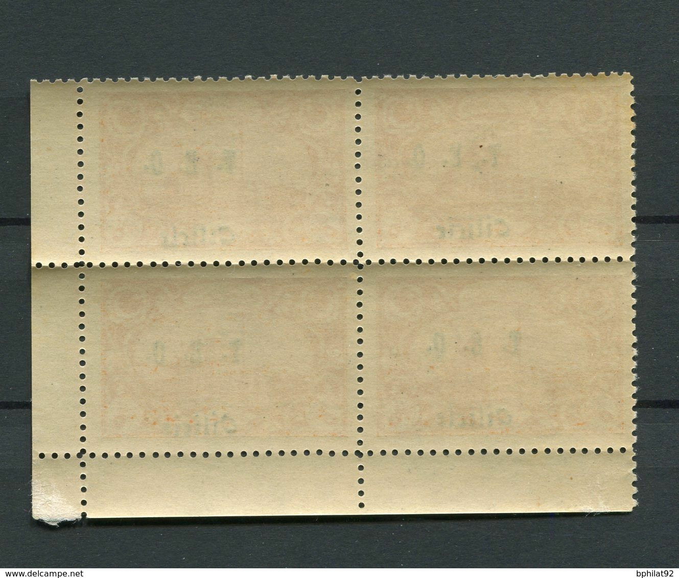 !!! CILICIE, BLOC DE 4 DU N°60 VARIETE CILICLE TENANT A NORMAUX NEUFS ** - Unused Stamps