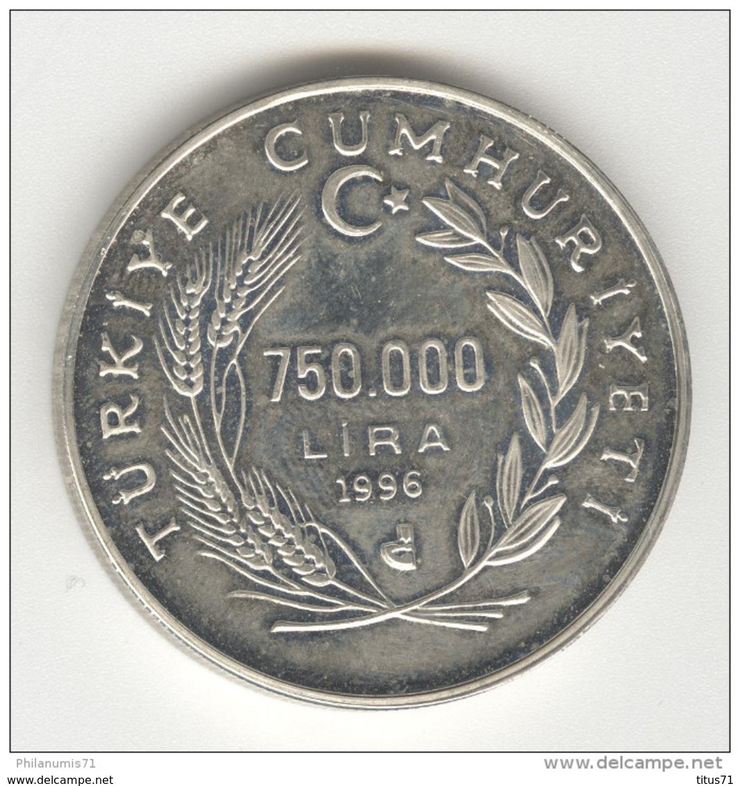 750 000 Bin Lira 1998 - Turquie / Turkey - Argent / Silver - Turchia