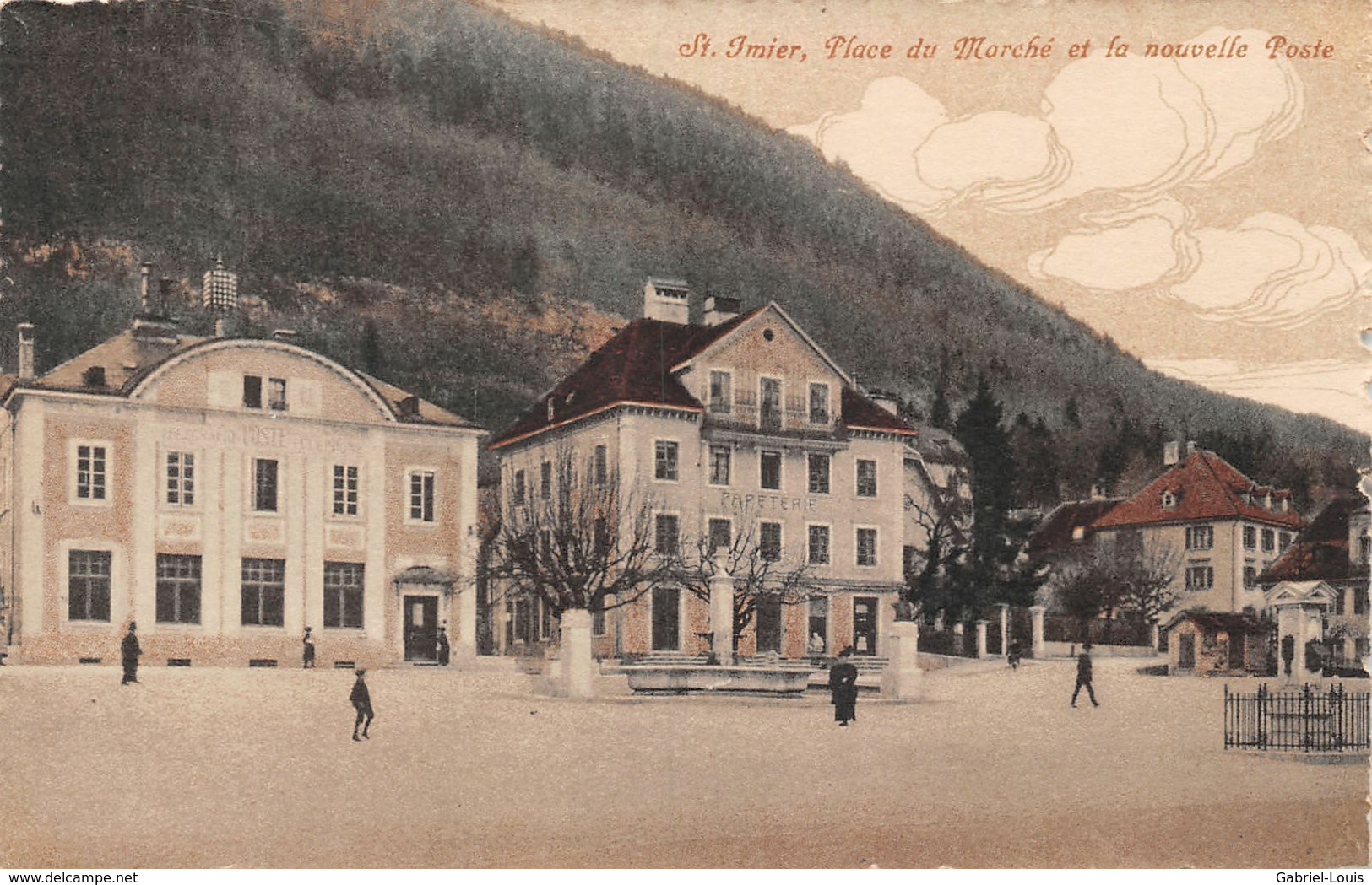 St. Imier Rue Françillon - Place Du Marché Et La Nouvelle Poste - Saint-Imier 