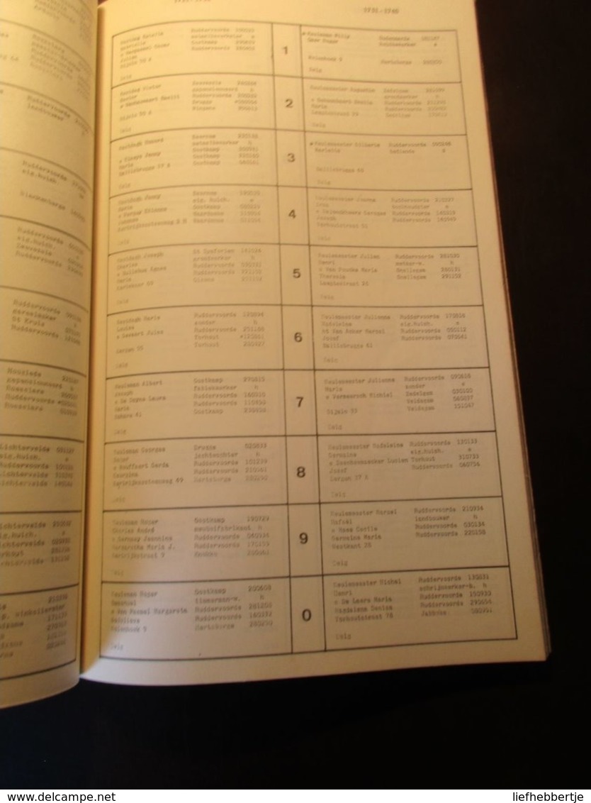 Kiezerslijst Ruddervoorde 1969/1971 - Geschichte