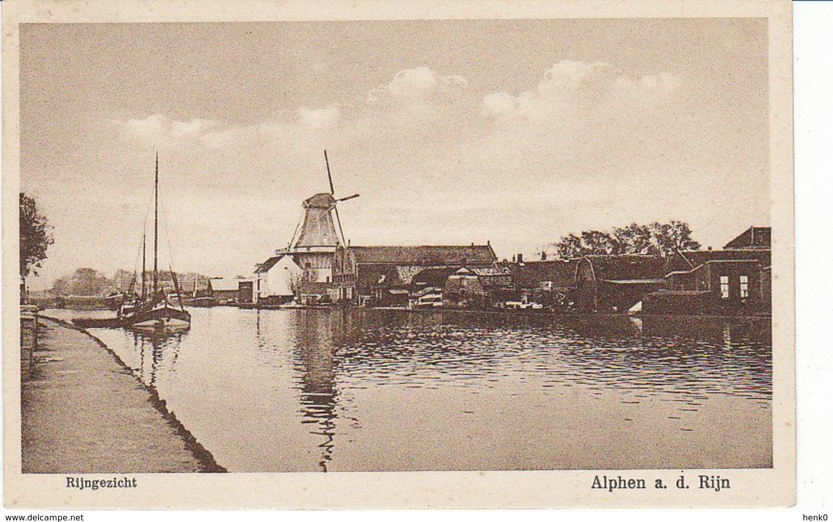 Alphen A.d. Rijn Rijngezicht Met Molen TM1388 - Alphen A/d Rijn