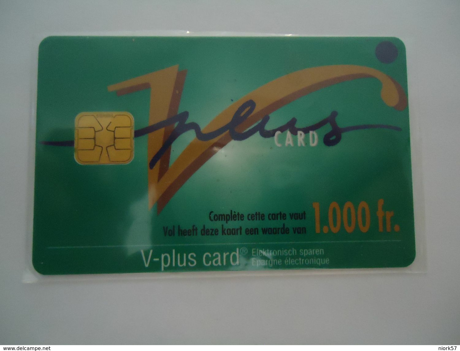 FRANCE MINT V-PLUS CARDS 1000FR  2 SCAN - Ohne Zuordnung