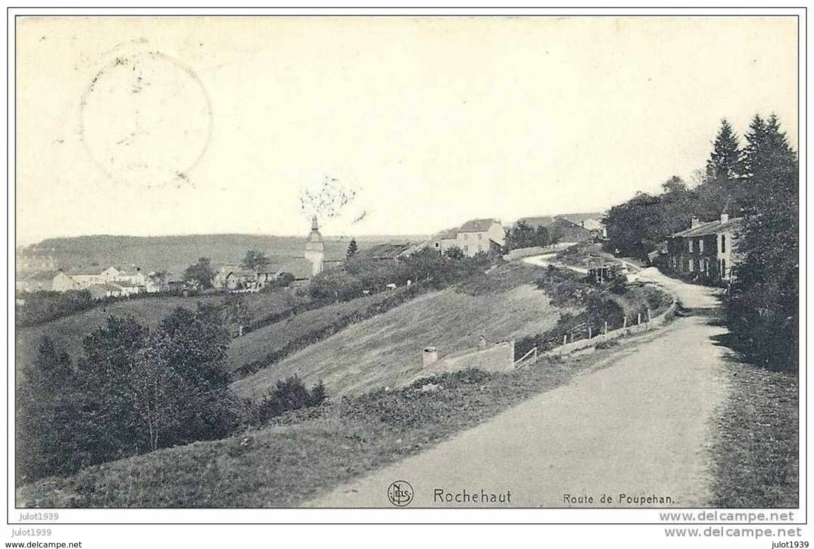 ROCHEHAUT ..-- Route De POUPEHAN . 1912 Vers BRUXELLES ( Melle M. LEGROS ) . Voir Verso . - Bouillon