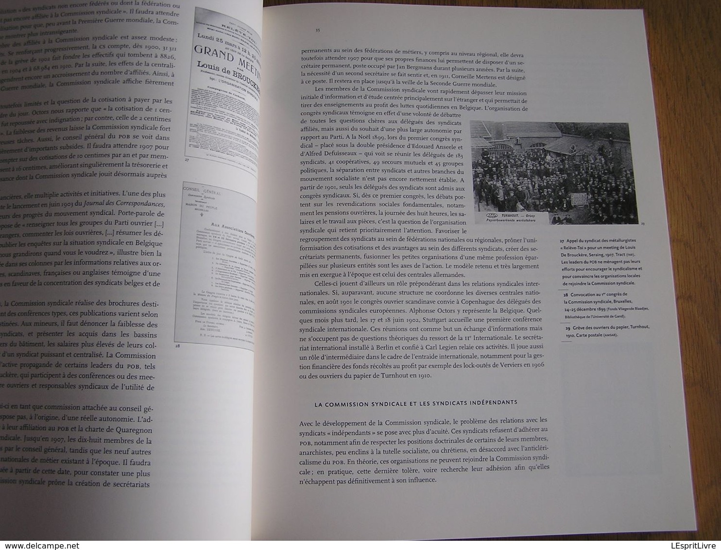 UN SIECLE DE SOLIDARITE 1898 1998 Régionalisme Histoire du Syndicat Socialiste Industrie Métallurgie Sidérurgie Belgique