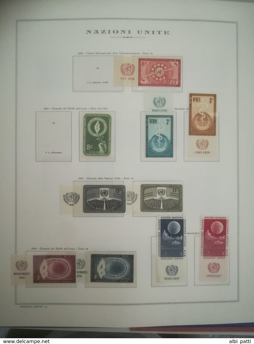 O.N.U. - UNITED NATIONS - NEW YORK - GINEVRA - VIENNA - ADVANCED COLLECTION FROM 1951 TO 1984  MNH**