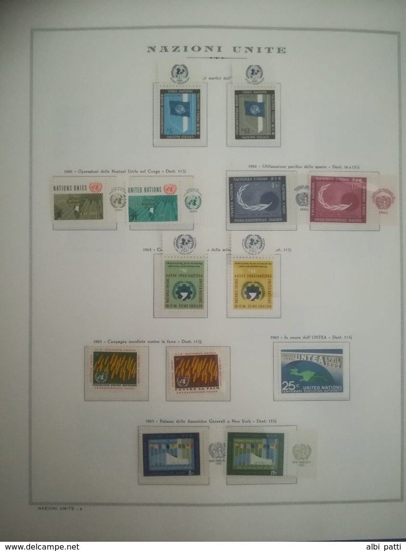 O.N.U. - UNITED NATIONS - NEW YORK - GINEVRA - VIENNA - ADVANCED COLLECTION FROM 1951 TO 1984  MNH**