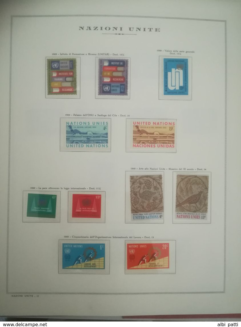 O.N.U. - UNITED NATIONS - NEW YORK - GINEVRA - VIENNA - ADVANCED COLLECTION FROM 1951 TO 1984  MNH**