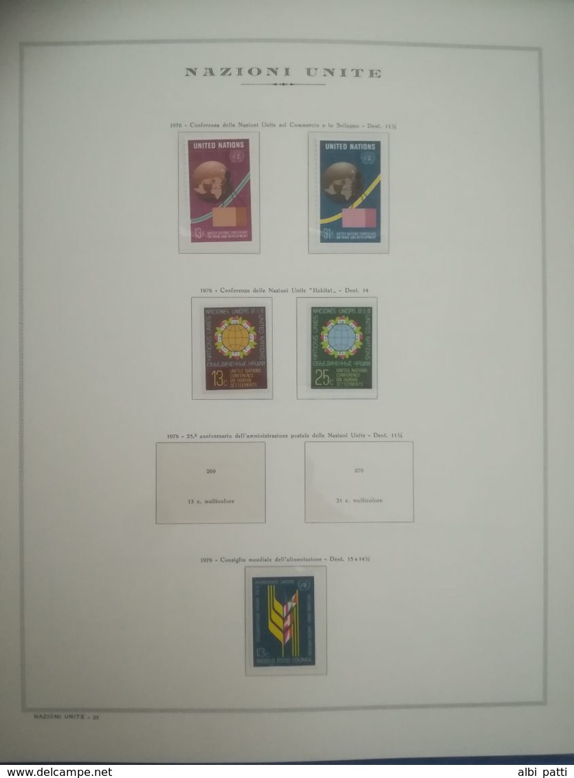 O.N.U. - UNITED NATIONS - NEW YORK - GINEVRA - VIENNA - ADVANCED COLLECTION FROM 1951 TO 1984  MNH**