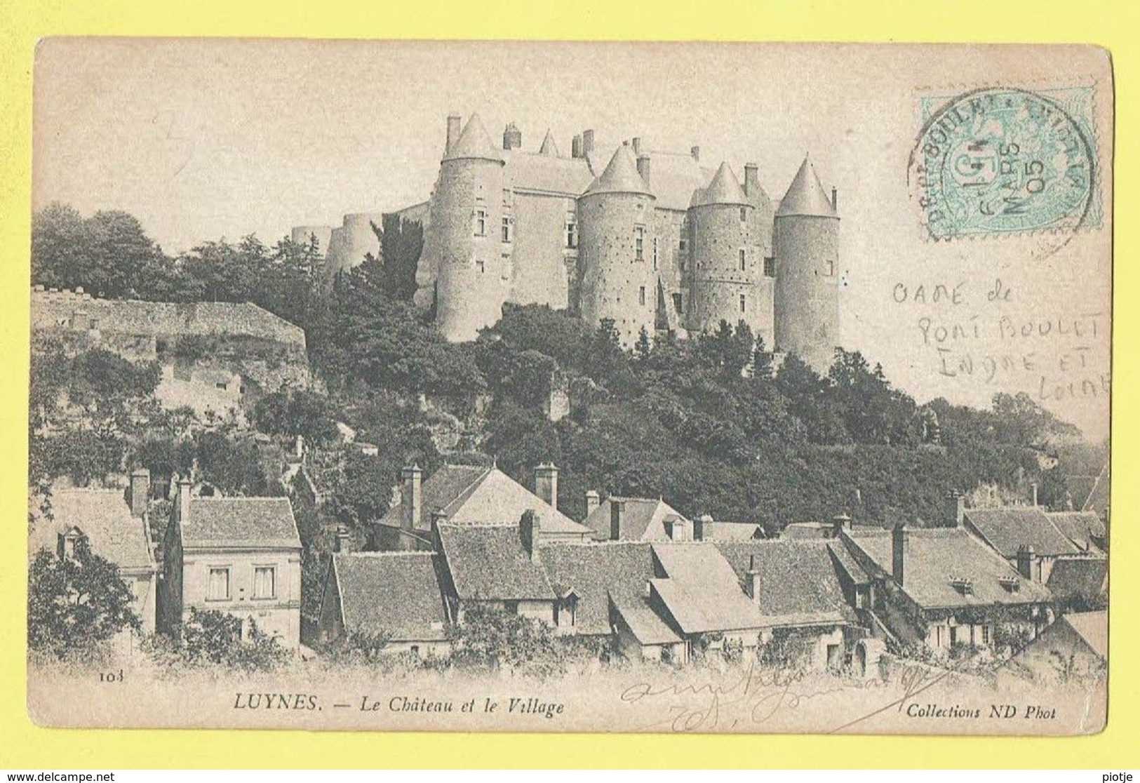 * Luynes (Dép 13 - Bouches Du Rhone - France) * (Collections ND Phot, Nr 103) Chateau Et Le Village, Castle, Kasteel - Luynes
