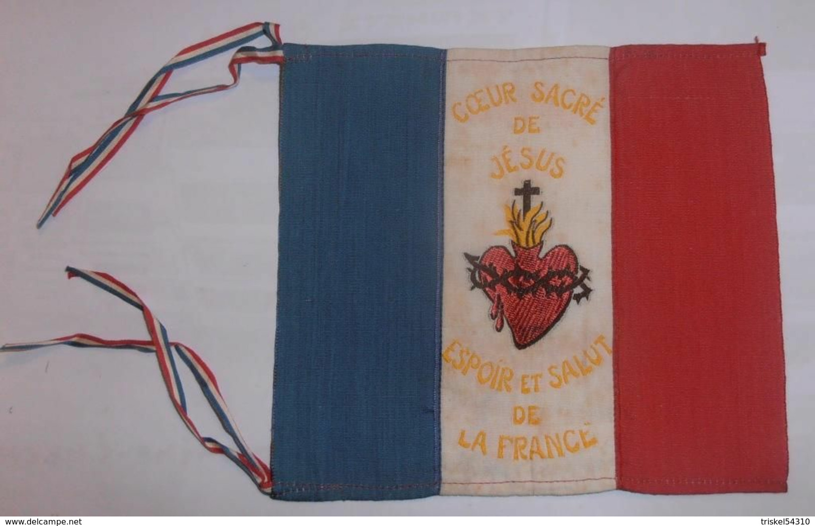 Drapeau Cœur Sacré De Jésus / Poilu / WW1 / 14-18 - 1914-18