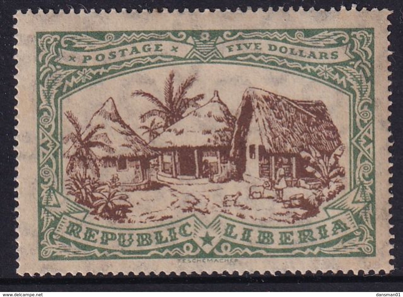 Liberia 1923 Sc 227a Mint Hinged - Liberia