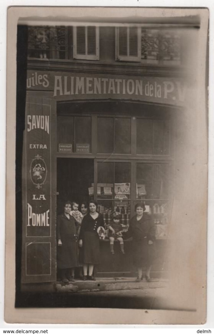 Carte Photo Commerce Magasin Alimentation De La P.V Pub Savon La Pomme Menier Pestre Palmolive à Localiser - Negozi