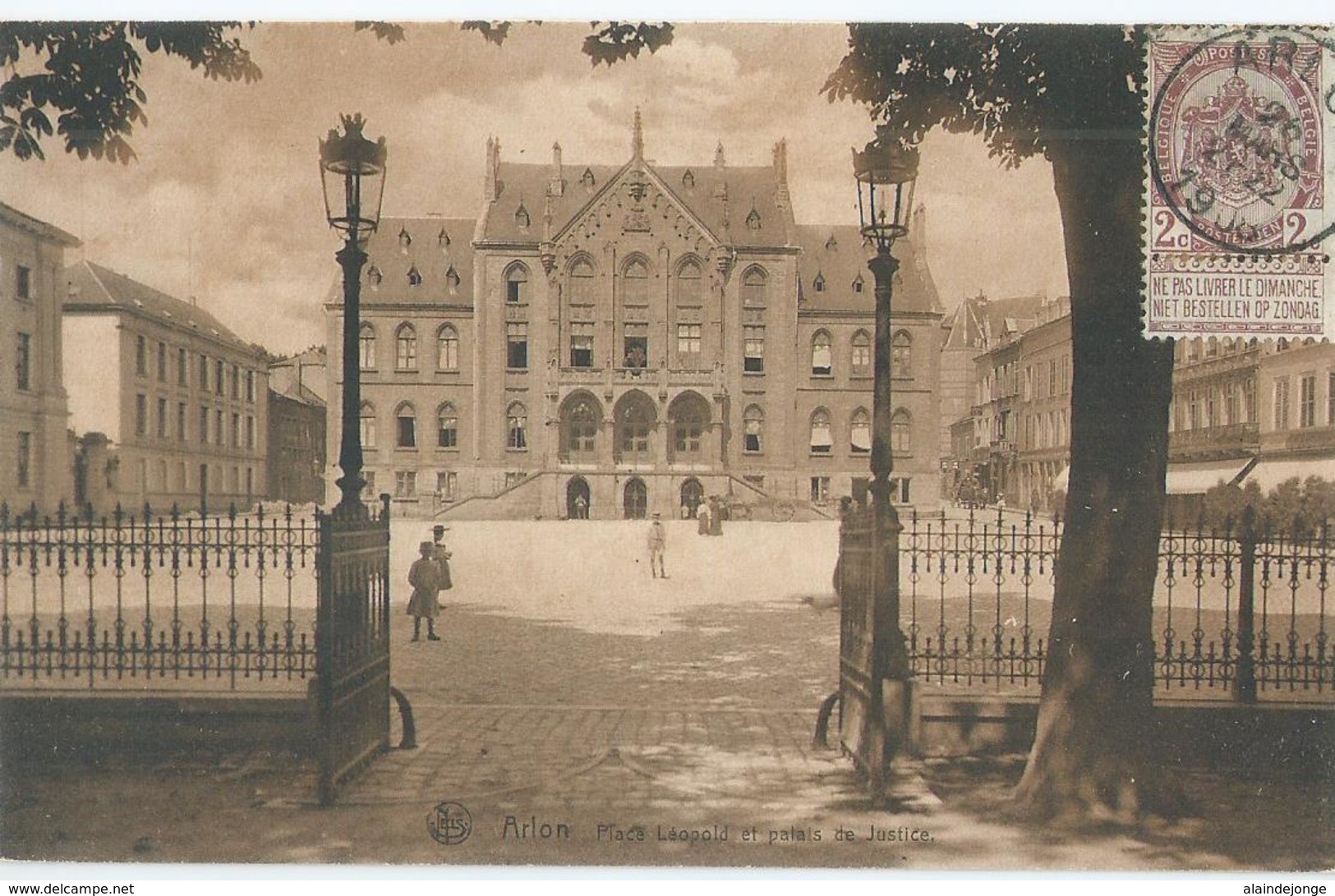 Aarlen - Arlon - Place Léopold Et Palais De Justice - Nels Serie Arlon No 27 - 1908 - Aarlen