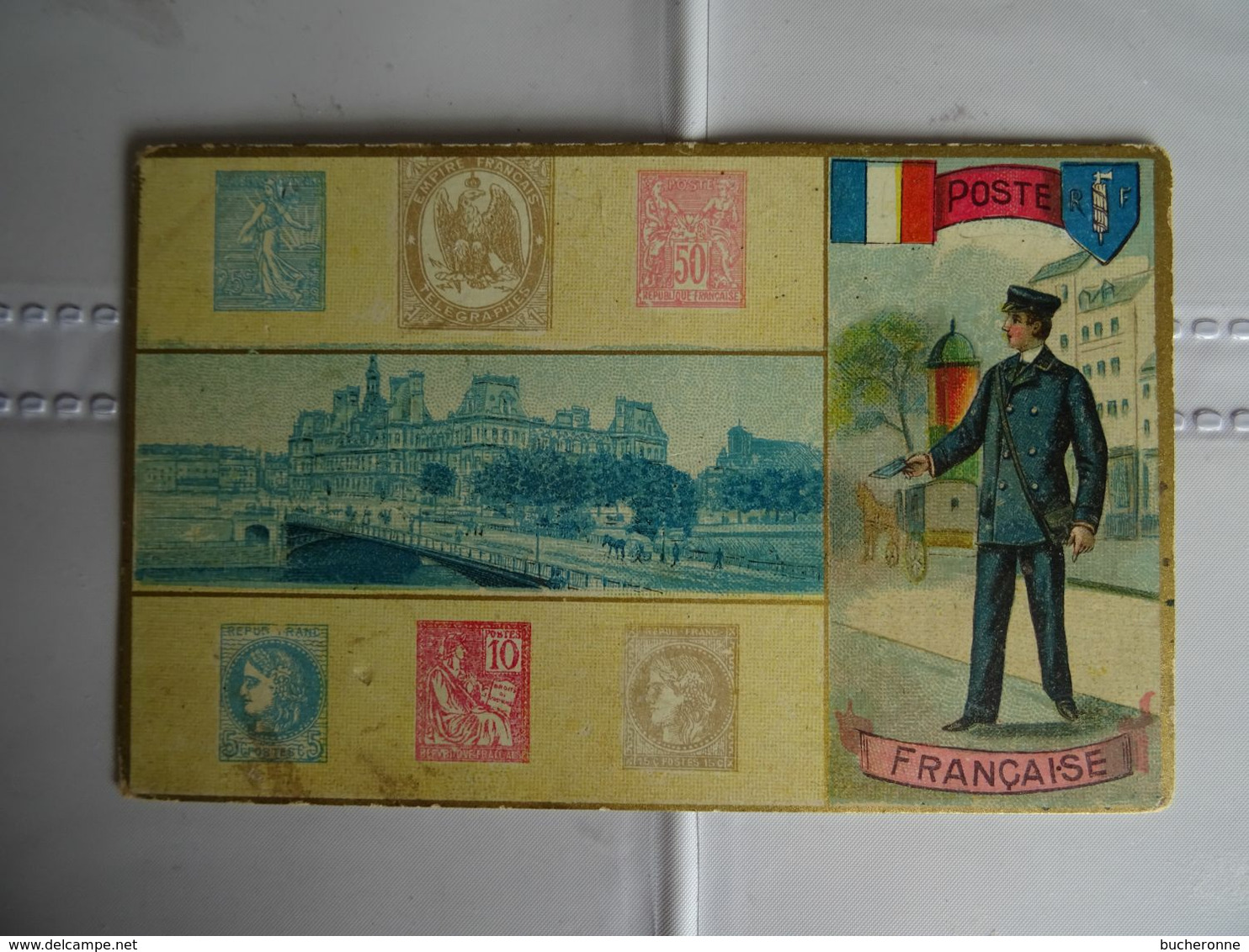 CPA POSTE FRANCAISE Facteur 1900  TBE - Postzegels (afbeeldingen)