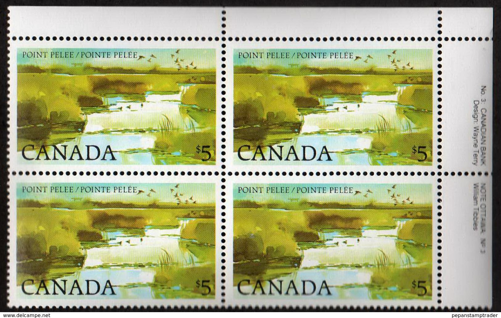 Canada - #937ii -  MNH PB - Num. Planches & Inscriptions Marge