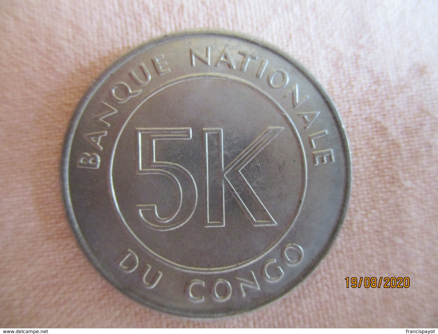 Congo: 5 K (makuta) 1967 - Kongo - Zaire (Dem. Republik, 1964-70)