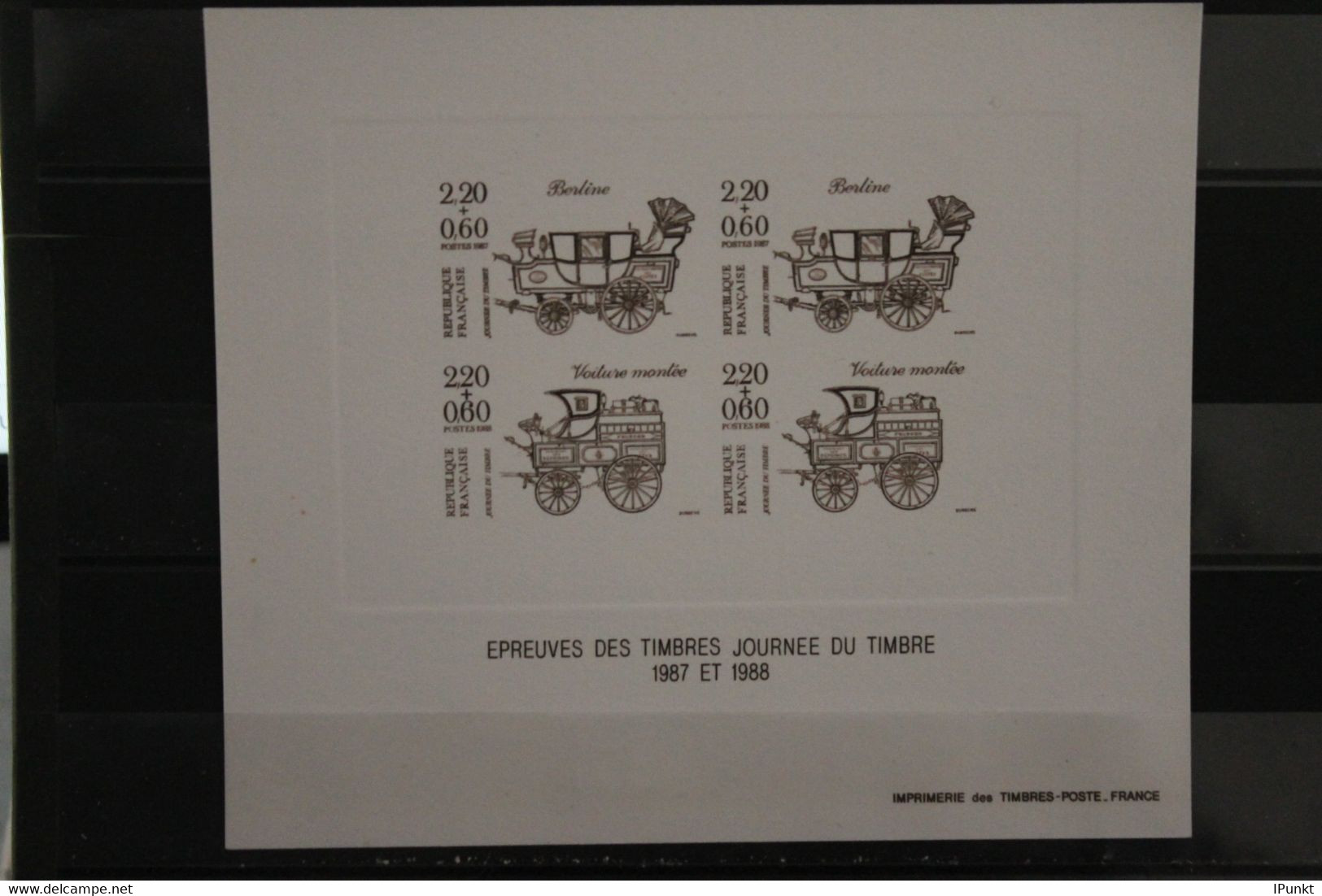 France 1987, 2586-2635; postfrisch, Frankreich Jahrgang 1987, 59 Werte, 3 MH, überkomplett, 3 Steckkarten