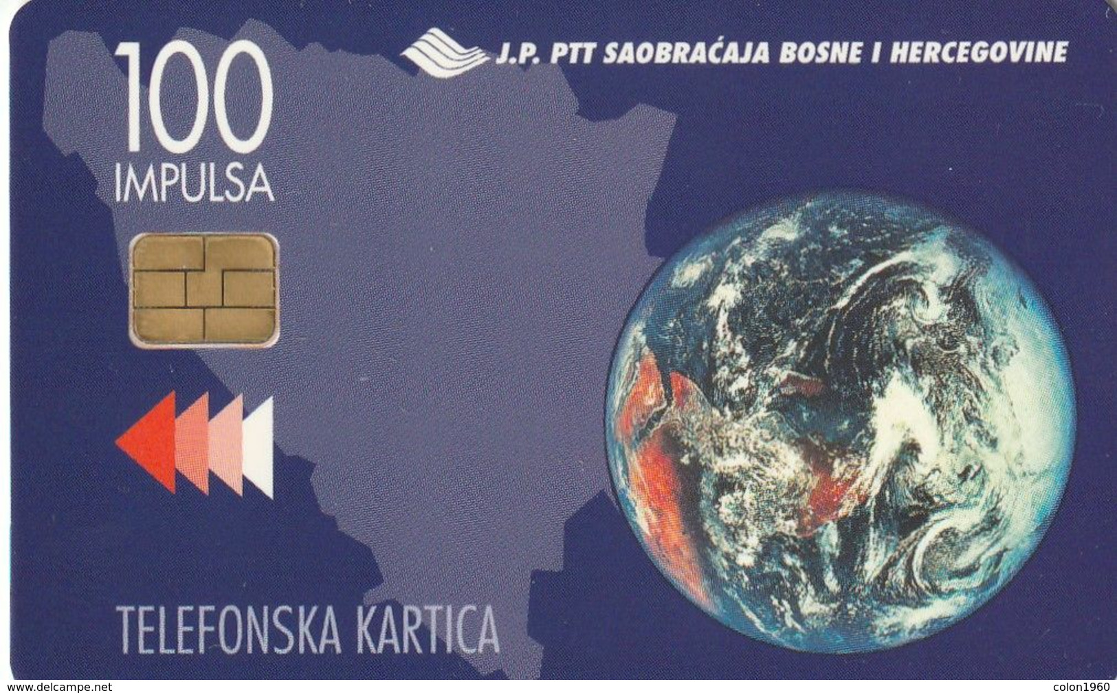 BOSNIA Y HERZEGOVINA. BA-PTT-0002. Bosnian Stamps - Globe. 1997. (500) - Bosnia