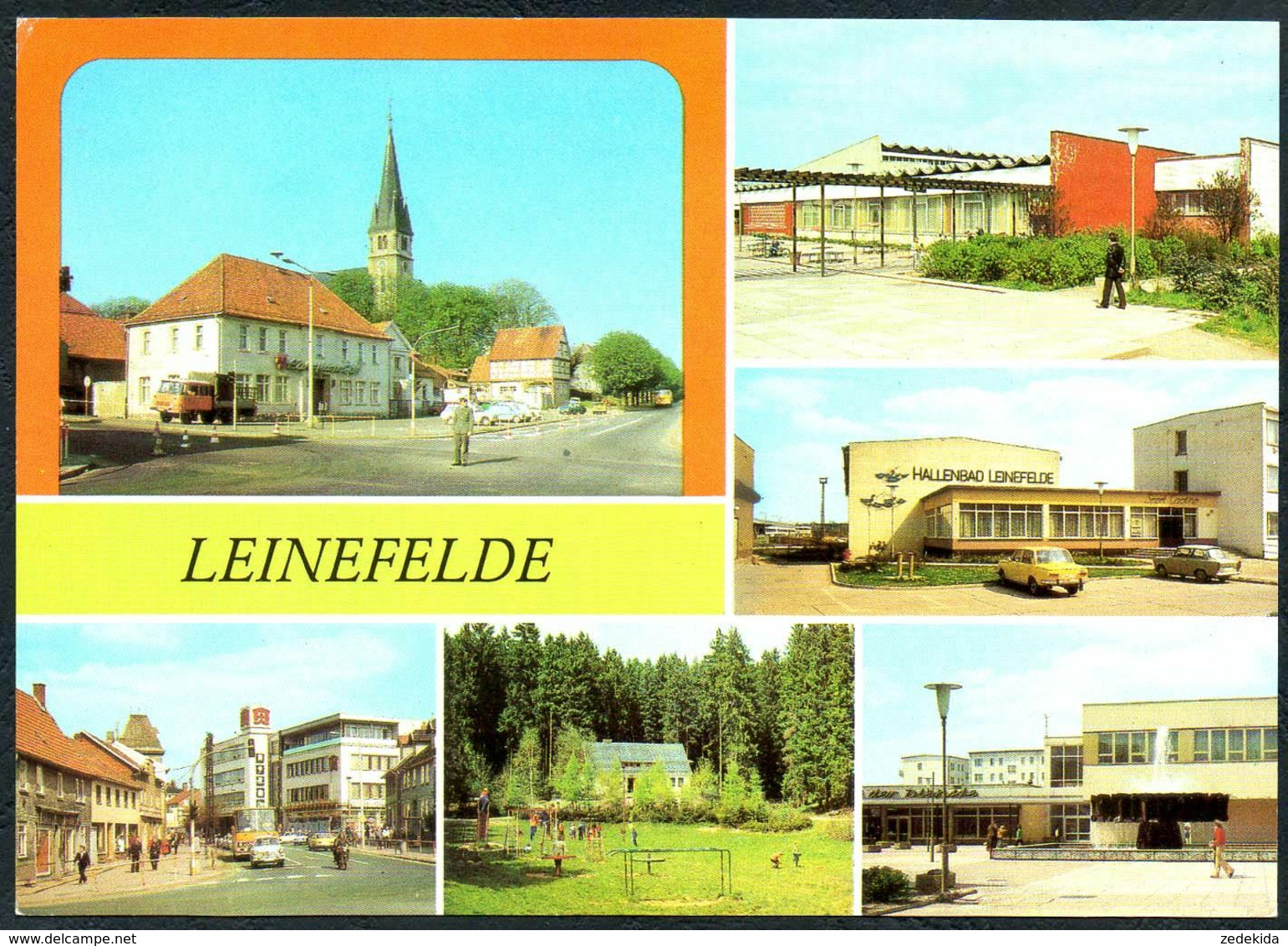 D9254 - TOP Leinefelde HO Gaststätte Kaufhalle Magnet Konsum Gaststätte - Bild Und Heimat Reichenbach - Leinefelde
