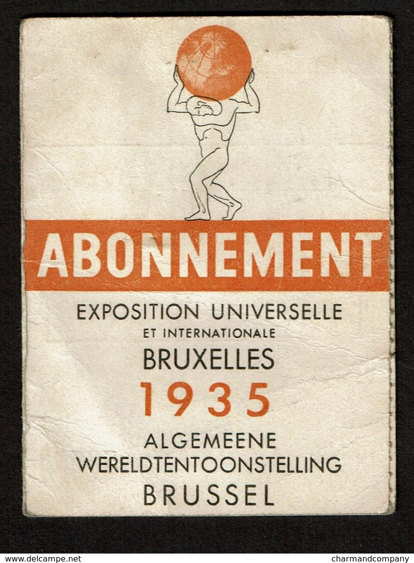 Exposition Universelle Bruxelles / Wereldtentoonstelling Brussel 1935 Abonnement - Enfant - Georges DELANDTSHEER - Toegangskaarten