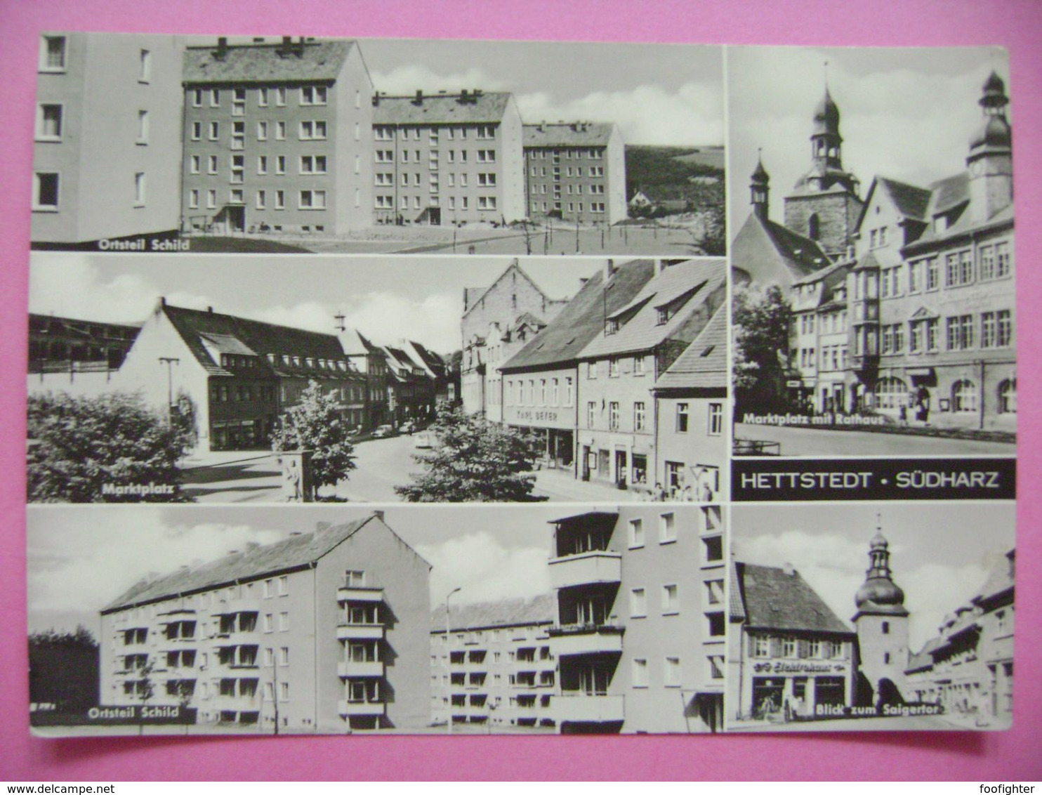 Germany: Hettstedt - Südharz - Marktplatz, Ortsteil Schild, Rathaus, Saigertor - 1960s Unused - Hettstedt