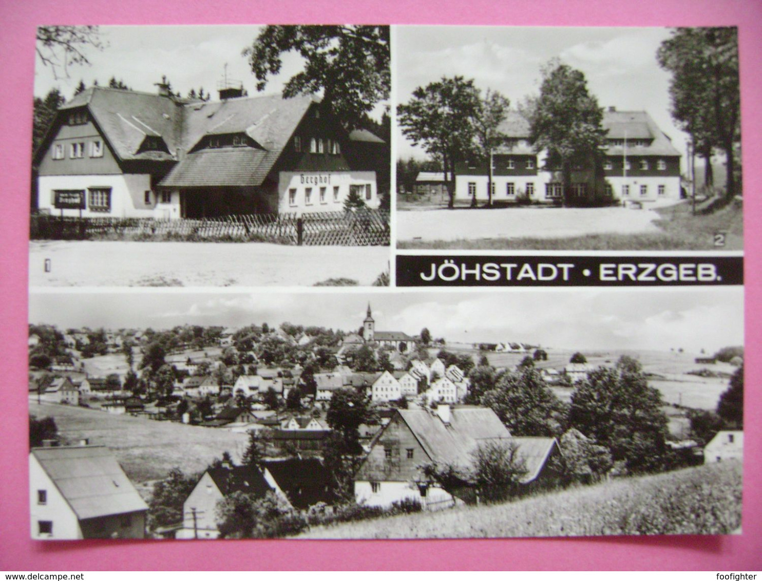 Germany: Jöhstadt - Erzgebirge - Handwerker-Erholungsheim "Berghof", Jugendherberge "Bruno Kühn" - 1970s Unused - Jöhstadt
