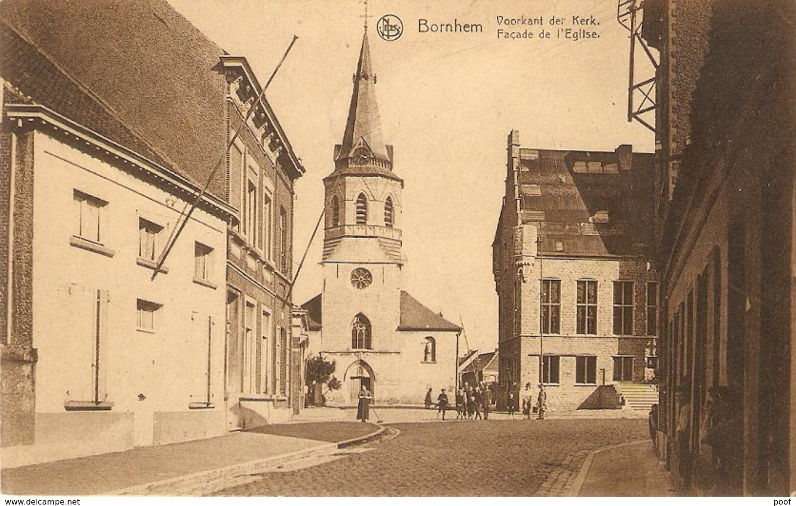 Bornhem / Bornem / Bornheim : Voorkant Der Kerk 1928 - Bornem