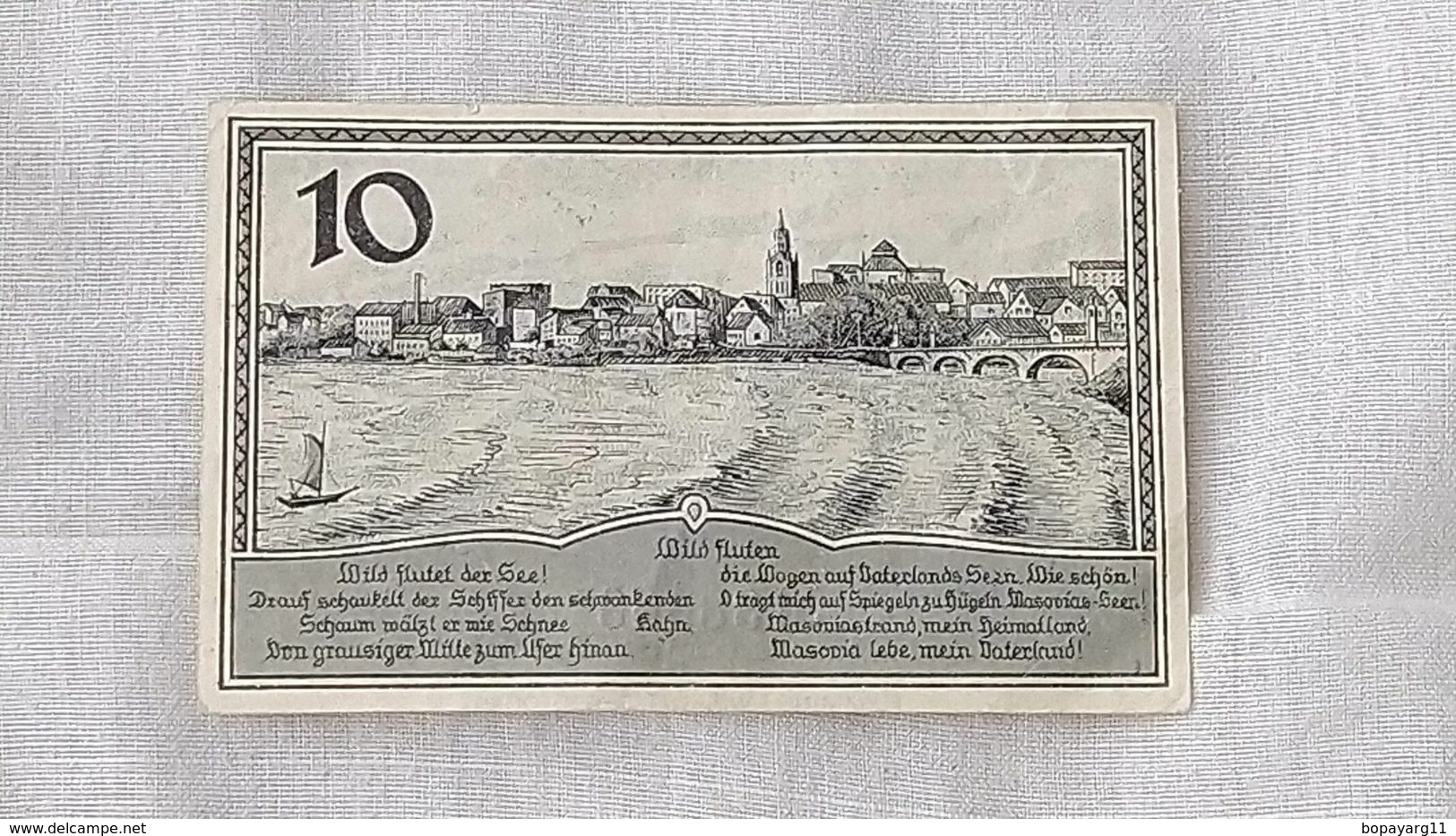 Billet Banknote Germany 10 Pfennig Maturen Notgeld Mark 1920 Paper Money #16 - Ohne Zuordnung