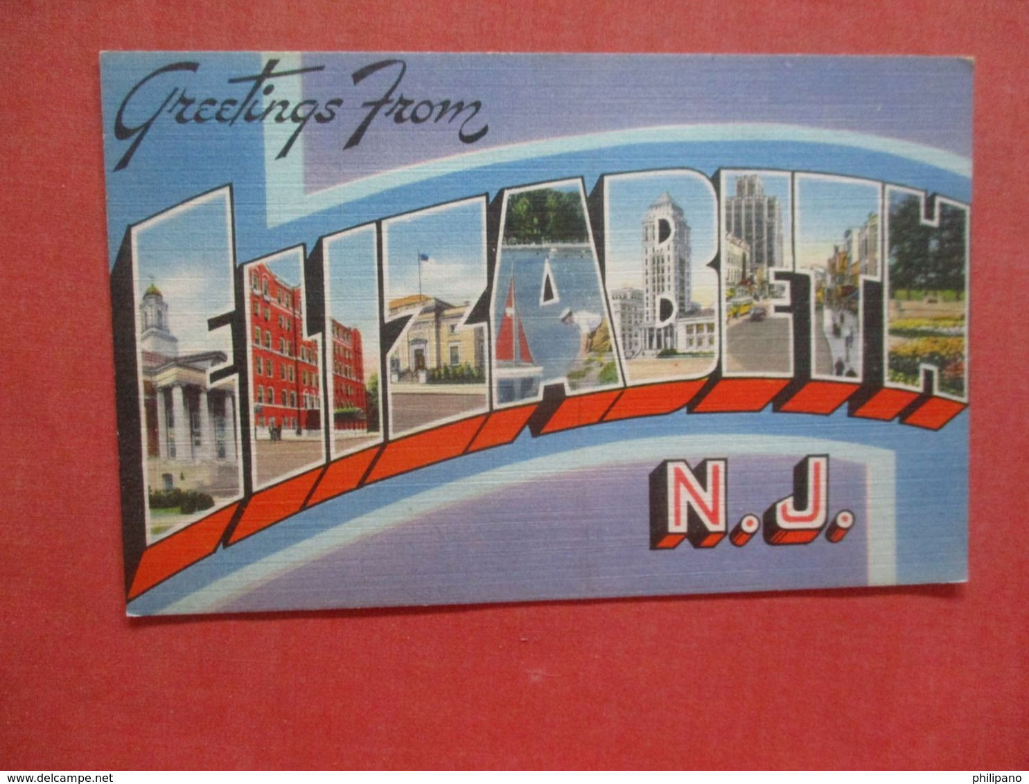 Greetings  Elizabeth   New Jersey    Ref 4309 - Elizabeth