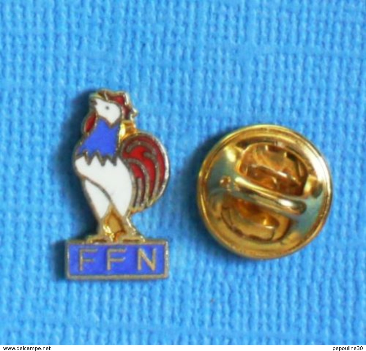 1 PIN'S //  ** COQ SPORTIF F.F.N. / FÉDÉRATION FRANÇAISE DE NATATION ** - Natation