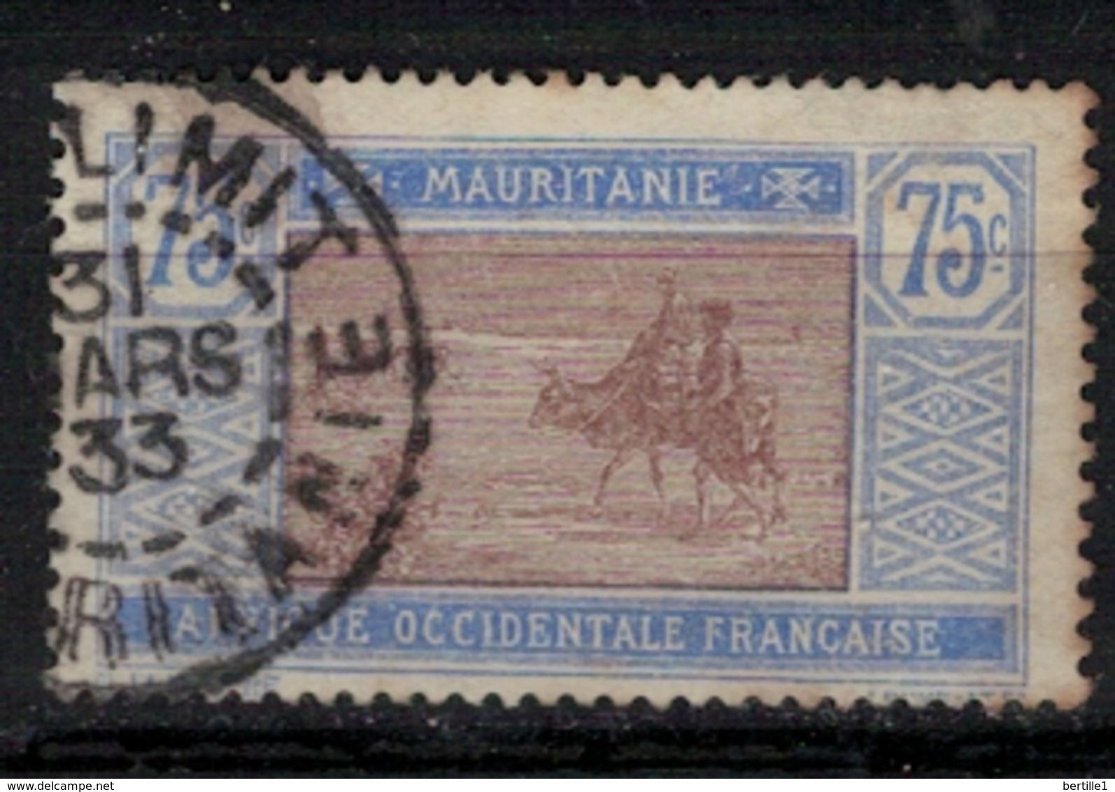MAURITANIE         N°  YVERT :  30  ( 9 ) OBLITERE       ( OB 8 / 37 ) - Used Stamps