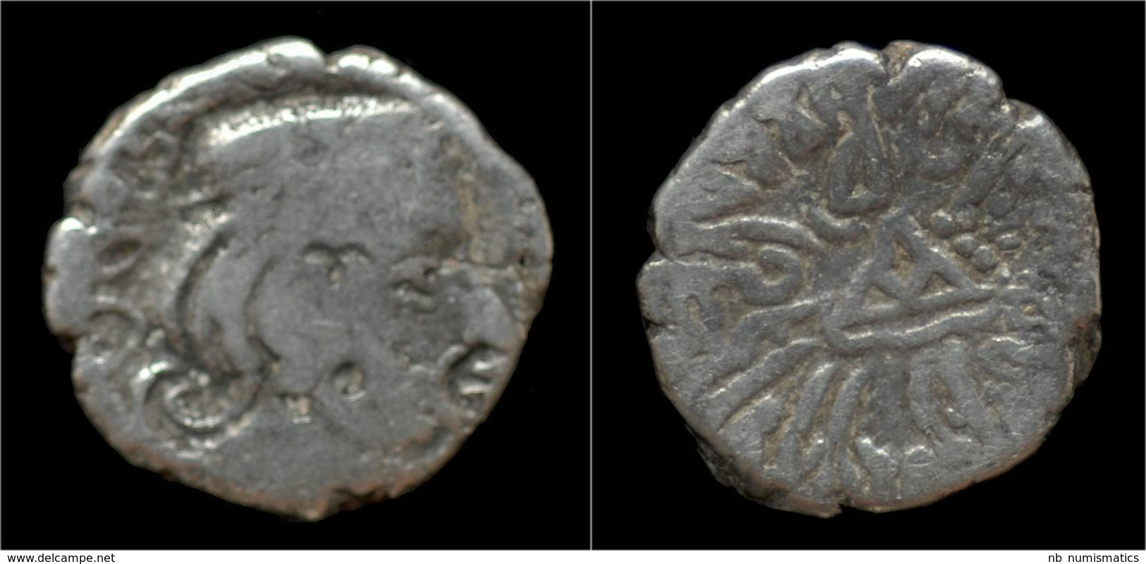 India Western Satraps King Visvasimha III AR Drachm - Indisch