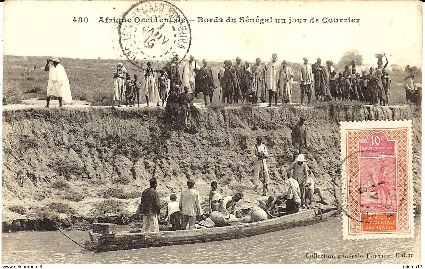 1er Janvier 1916 - C P A -bords Du Sénégal Un Jour De Courrier  De  KOUTOUBA - Brieven En Documenten