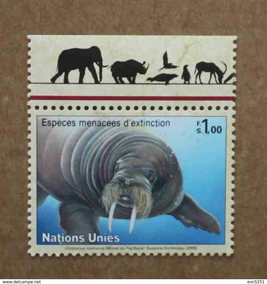 Ge08-01 : Nations-Unies (Genève) / Protection De La Nature - Morse Du Pacifique  (Odobenus Rosmarus) - Unused Stamps